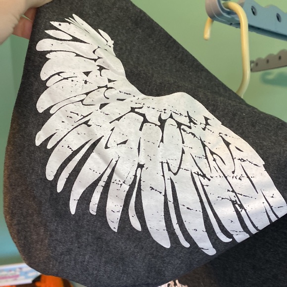 NWOT Like An Angel Vintage Juniors Large Short Sleeved Hoodie & Capri Pants Set - Picture 7 of 15